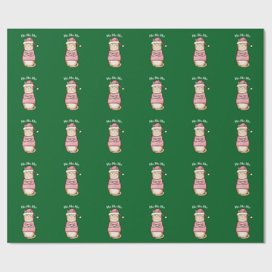 Grappig Sarcastisch Sinaasappel Kat Kerstvakantie Cadeaupapier (Vlak)