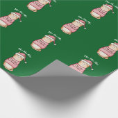 Grappig Sarcastisch Sinaasappel Kat Kerstvakantie Cadeaupapier (Hoek)