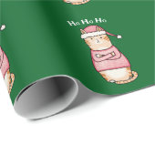 Grappig Sarcastisch Sinaasappel Kat Kerstvakantie Cadeaupapier (Rol Hoek)