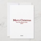 Grappig Sarcastisch Sinaasappel Kattenkerst Feestdagenkaart (Achterkant)