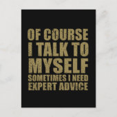 Grappig sarcastisch slogan humor sarcasme briefkaart (Voorkant)