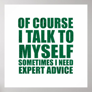 Grappig sarcastisch slogan humor sarcasme poster