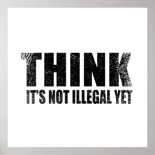 Grappig sarcastisch slogan volwassen humor sarcasm poster (Voorkant)