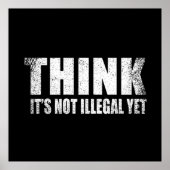 Grappig sarcastisch slogan volwassen humor sarcasm poster (Voorkant)