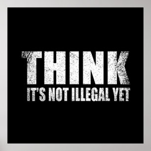 Grappig sarcastisch slogan volwassen humor sarcasm poster