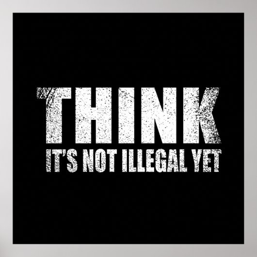 Grappig sarcastisch slogan volwassen humor sarcasm poster (Voorkant)