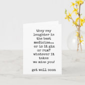 Grappig, sarcastisch, snel beter worden Kaart, all Kaart (Gele Bloem)