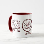 Grappig Sarcastisch terwijl deze Mok er koffie in (Voorkant links)