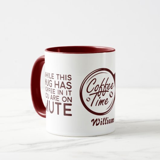 Grappig Sarcastisch terwijl deze Mok er koffie in (Voorkant links)