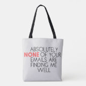 Grappig sarcastisch trendy vinden me goed Canvas t Tote Bag (Achterkant)