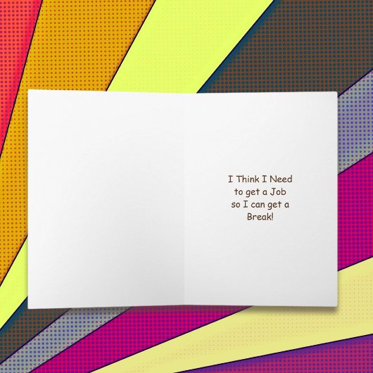 Grappig sarcastisch uitgeput huisvrouw kaart