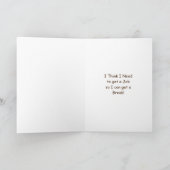 Grappig sarcastisch uitgeput huisvrouw kaart (Binnen)