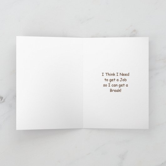 Grappig sarcastisch uitgeput huisvrouw kaart (Binnen)