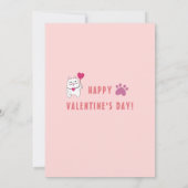 Grappig Sarcastisch Valentijnsdag Cartoon Kattenpa Feestdagenkaart (Achterkant)