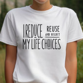 Grappig, sarcastisch, verminderen, hergebruik, rec Tri-Blend shirt