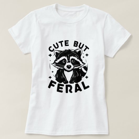  grappig sarcastisch wasbeer t-shirt (Design voorkant)