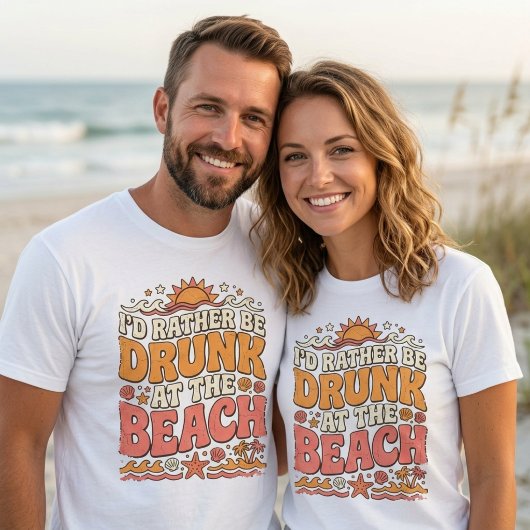 Grappig sarcastisch zomer strand graphic t-shirt