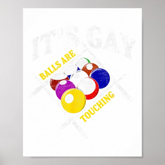 Grappig Sarcastisch zwembad biljart verklaring Het Poster (Voorkant)