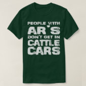 Grappig Sarcastische mensen met AR's komen niet in T-shirt (Design voorkant)