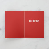 Grappig Sason's Greetings van Sandy Claws Cat Feestdagen Kaart (Binnen)