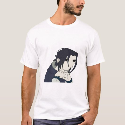 Grappig "Sasook" Sasuke Broedende Meme T-shirt (Voorkant)