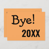 Grappig Sassy Dag. Oude jaar Verplaatsende Aankond Briefkaart (Voorkant / Achterkant)