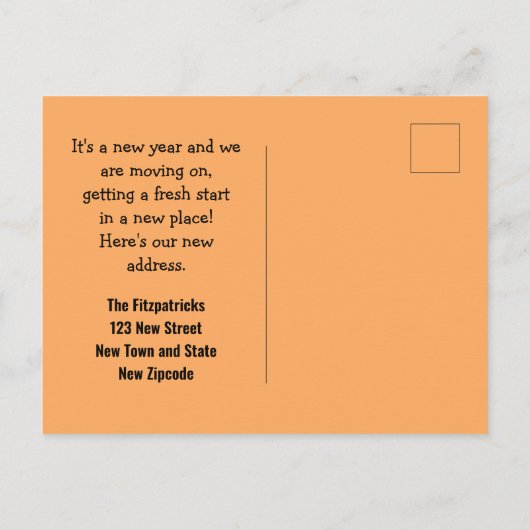 Grappig Sassy Dag. Oude jaar Verplaatsende Aankond Briefkaart (Achterkant)