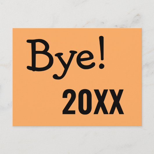 Grappig Sassy Dag. Oude jaar Verplaatsende Aankond Briefkaart (Voorkant)