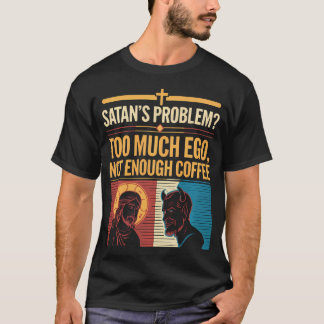 Grappig satan grapt religieus jezus Christelijk ge T-shirt