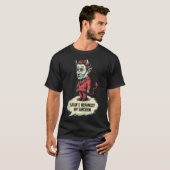 Grappig satan grapt religieus jezus Christelijk ge T-shirt (Voorkant volledig)
