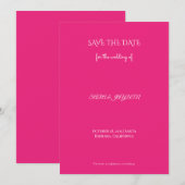 Grappig Save the Date-kaarten - gratis, goud en tr Date (Voorkant / Achterkant)