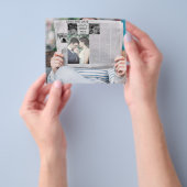 grappig save the date nieuws foto flyer (Hand)