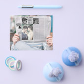 grappig save the date nieuws foto flyer (Enkel)