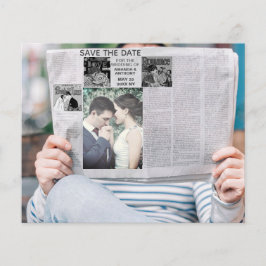 grappig save the date nieuws foto flyer