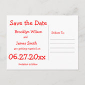 Grappig, Save the Dates Briefkaarten (Achterkant)