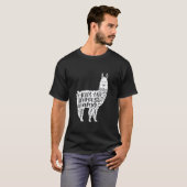 Grappig Save The Drama For Your Llama Grappige Lla T-shirt (Voorkant volledig)