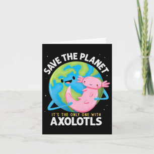 Grappig Save the Planet Axolotl Jongens Meisjes Le Kaart