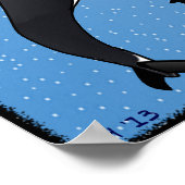 Grappig Save the Whales Satire Orka Spoof Poster (Hoek)