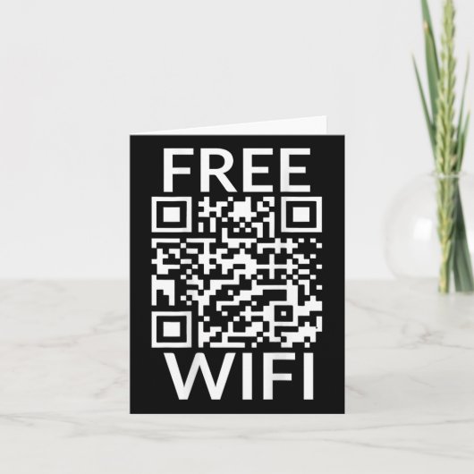 Grappig Scan Gratis Wifi Trump Dancing Prank QR Pr Kaart (Voorkant)