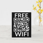 Grappig Scan Gratis Wifi Trump Dancing Prank QR Pr Kaart (Gele Bloem)