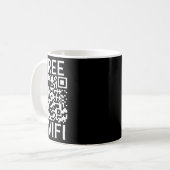Grappig Scan Gratis Wifi Trump Dancing Prank QR Pr Koffiemok (Voorkant links)