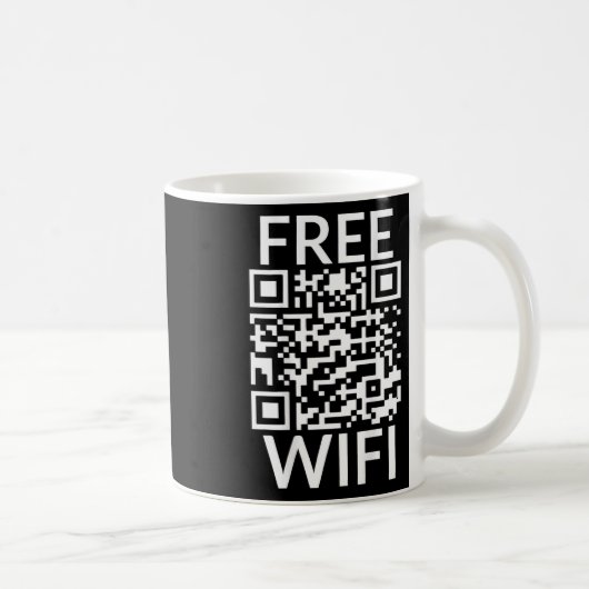Grappig Scan Gratis Wifi Trump Dancing Prank QR Pr Koffiemok (Rechts)