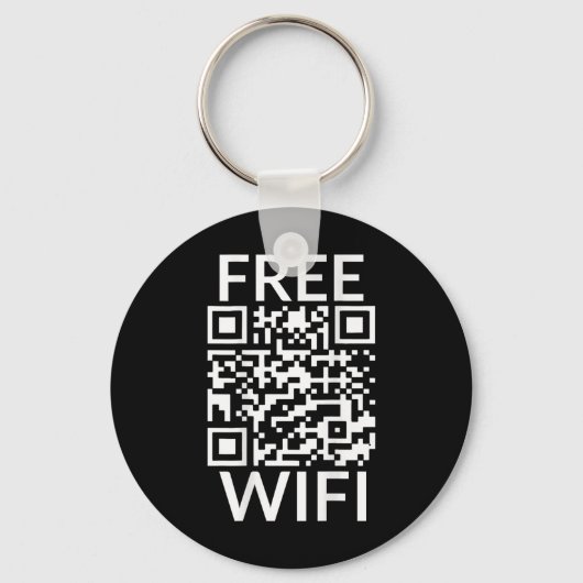 Grappig Scan Gratis Wifi Trump Dancing Prank QR Pr Sleutelhanger (Voorkant)