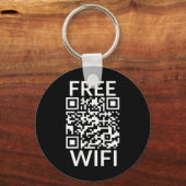 Grappig Scan Gratis Wifi Trump Dancing Prank QR Pr Sleutelhanger (Voorkant)