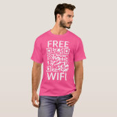 Grappig Scan Gratis Wifi Trump Dancing Prank QR Pr T-shirt (Voorkant volledig)