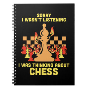 Grappig schaakcitaat cadeau voor schakers en liefh notitieboek