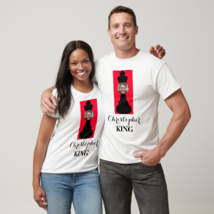 Grappig schaakstuk in het gezicht t-shirt