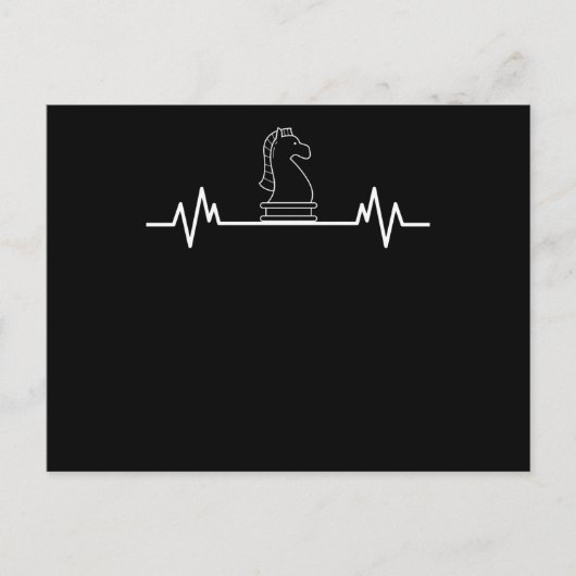 Grappig schaakstuk Schaker Leuk schaakspel cadeau Briefkaart (Voorkant)