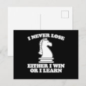 Grappig schaakstuk Schaker Leuk schaakspel cadeau Briefkaart (Voorkant / Achterkant)