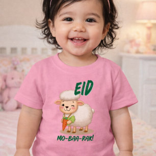 Grappig schaap Eid Adha grappig baby T-shirt 